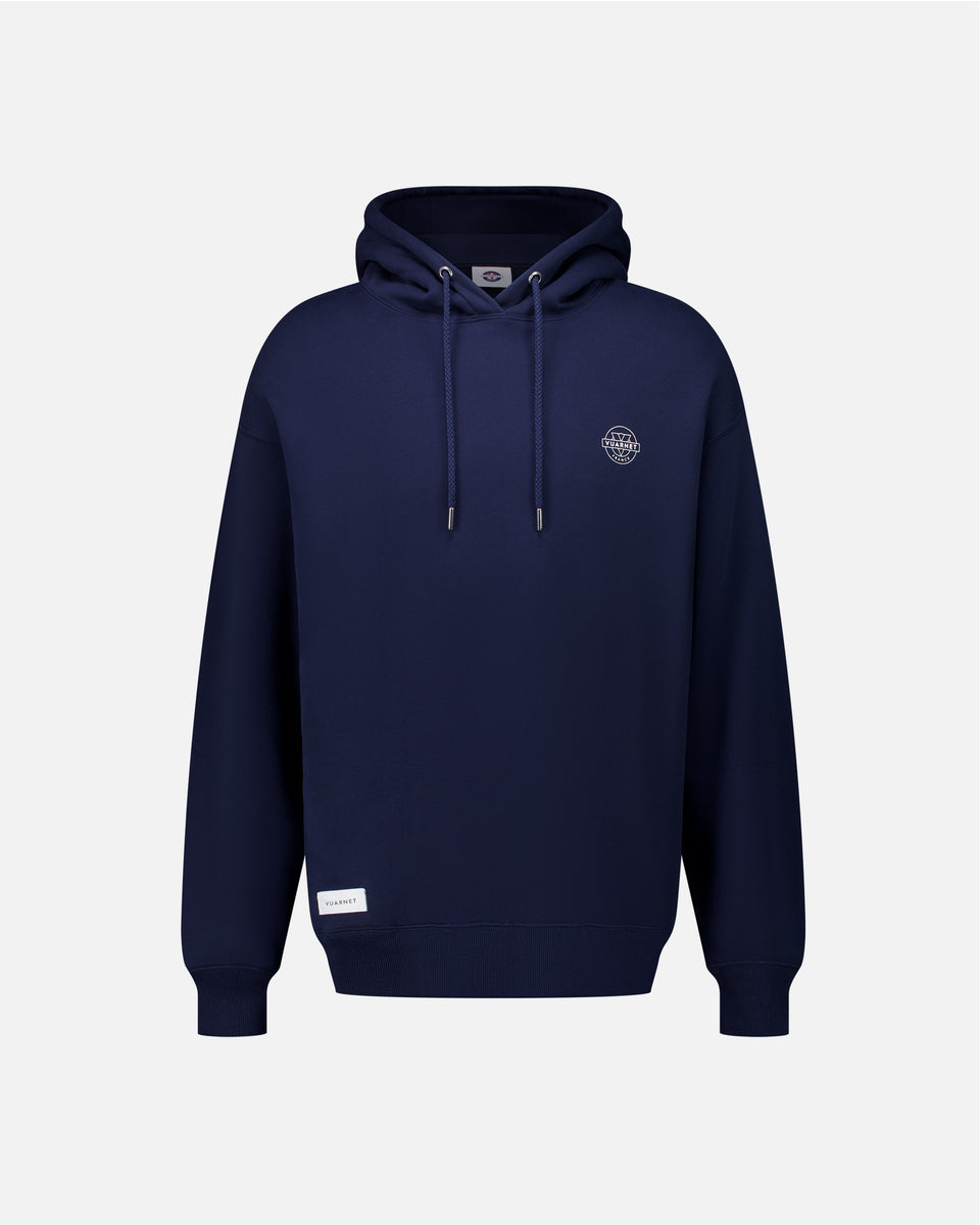 MEN'S SKIER LOGO NAVY HOODIE