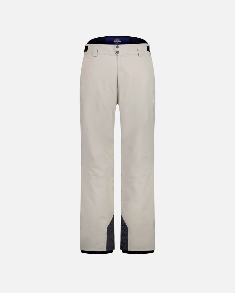 BEIGE MEN'S INSULATED SKI PANTS