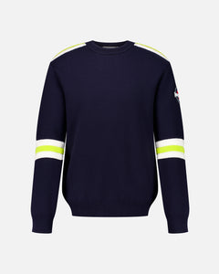 HERREN STEPP-PULLOVER MARINEBLAU