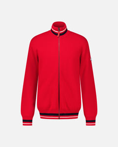 HERREN ZIP-PULLOVER ROT