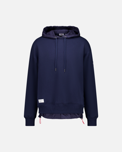 MEN'S NAVY NYLON HOOD SWEATSHIRT