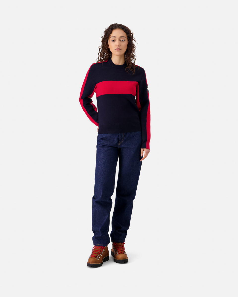 RACING WOMEN’S SWEATER NAVY/RED