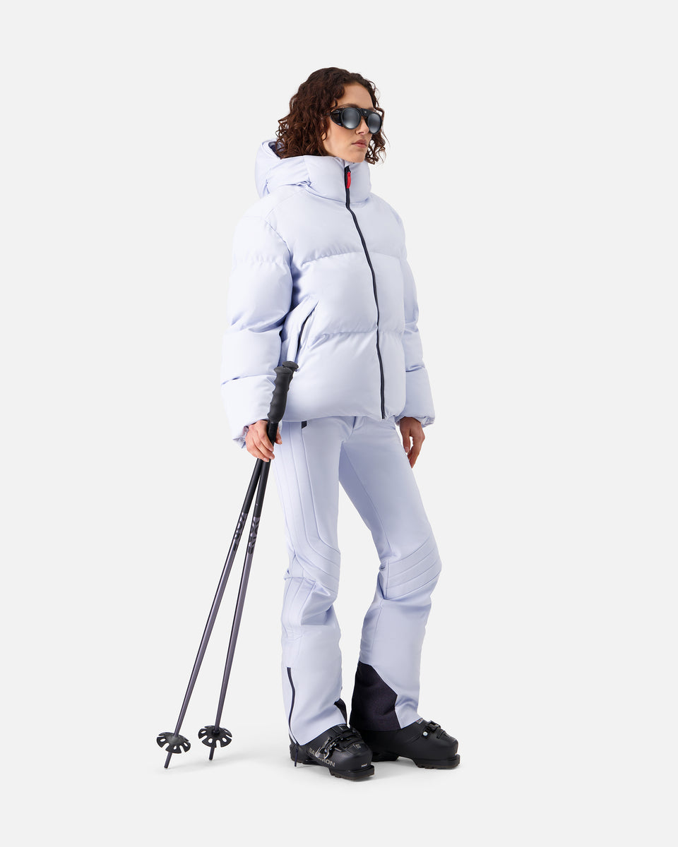 PANTALON DE SKI SOFTSHELL BLEU FEMME