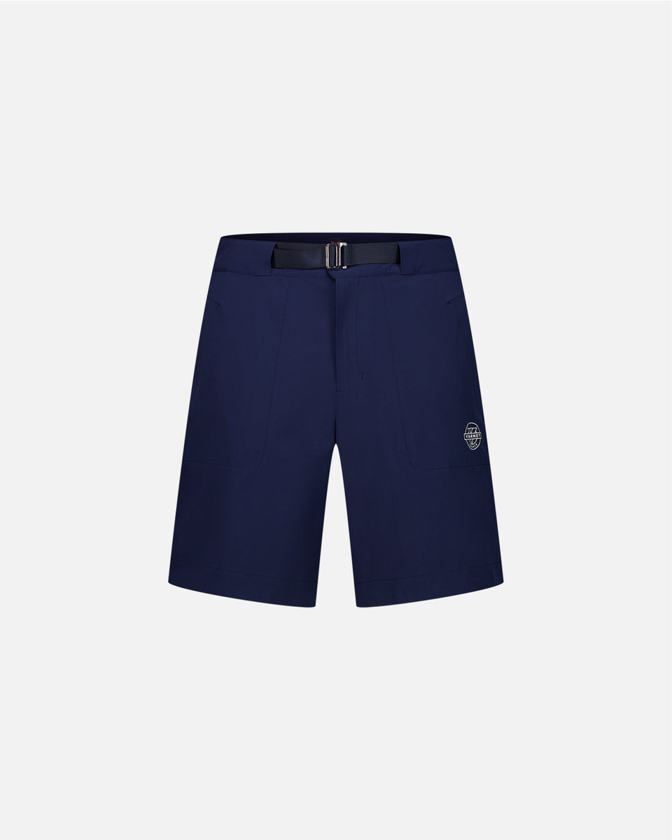 BLUE NAVY WOMEN'S HIGH WAIST HIKING SHORTS