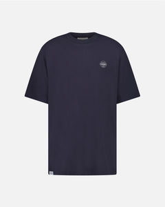 NAVY T-SHIRT MEN STAMP LOGO