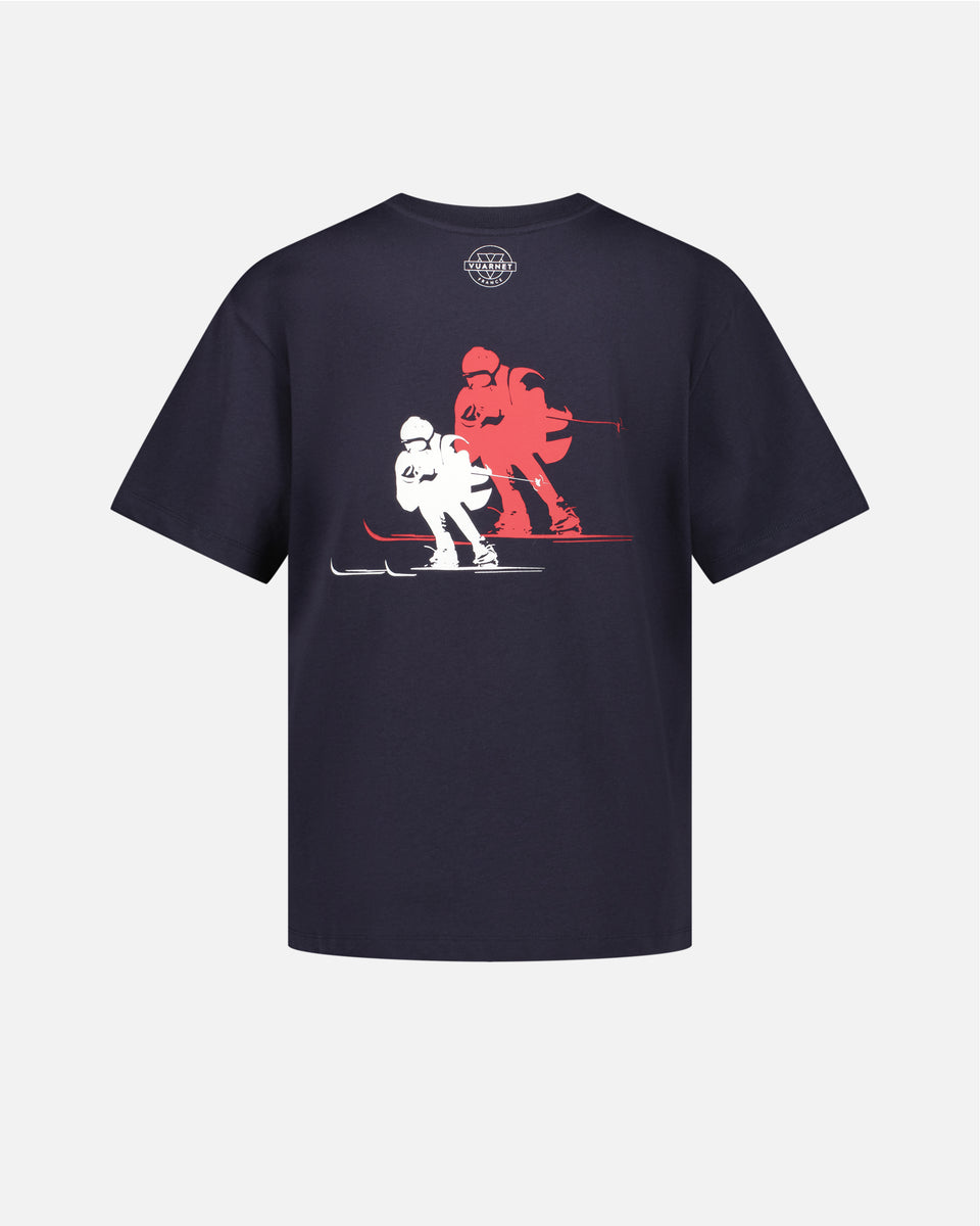 NAVY T-SHIRT WOMEN SKIER