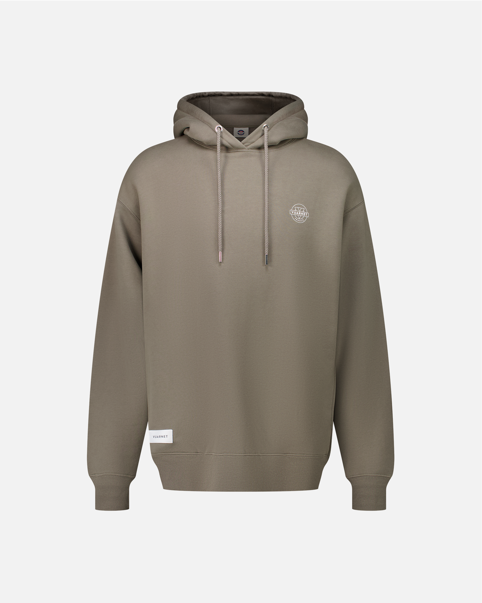 HOODIE HOMME LOGO SKIEUR KAKI