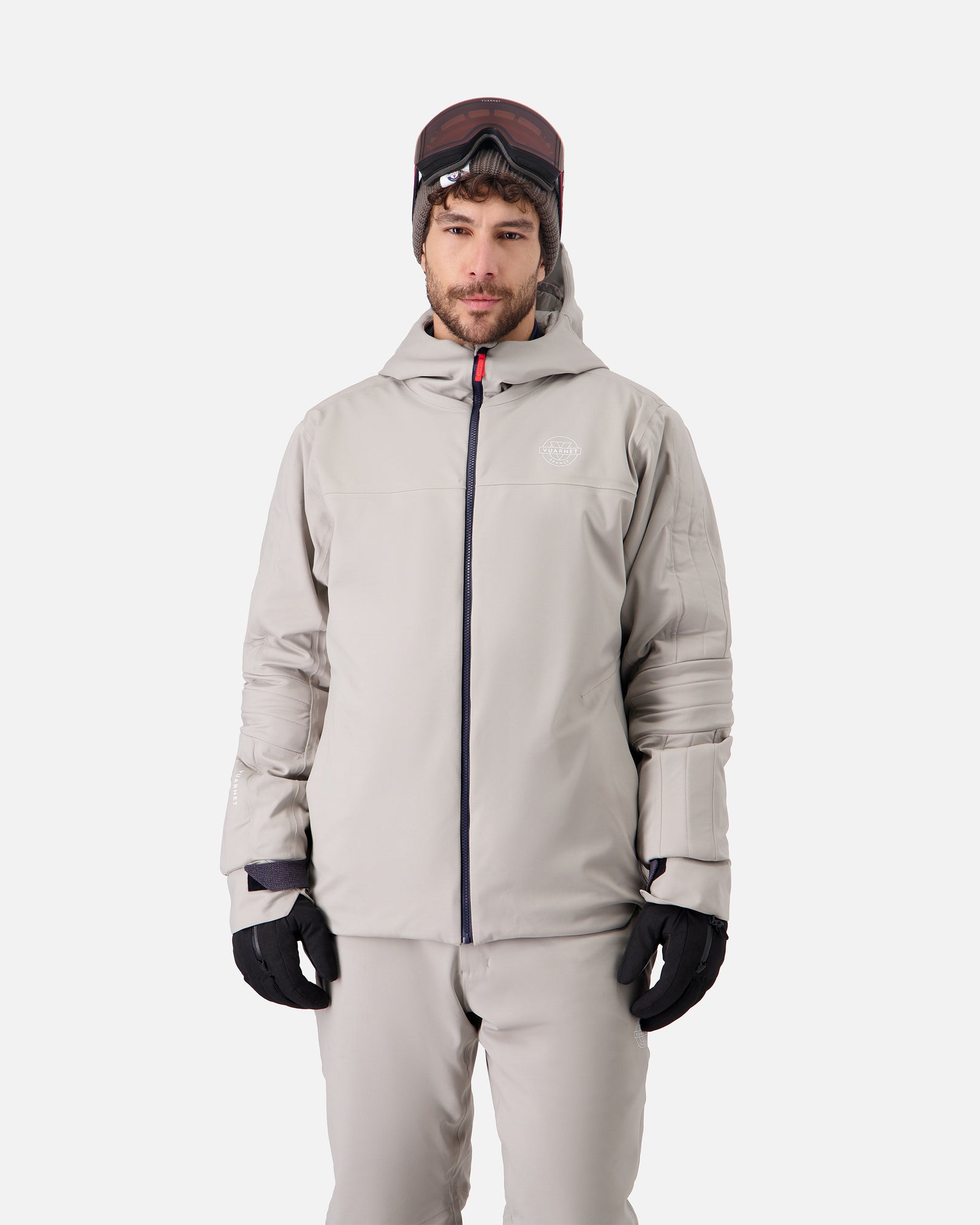 VESTE SKI STRETCH BEIGE HOMME