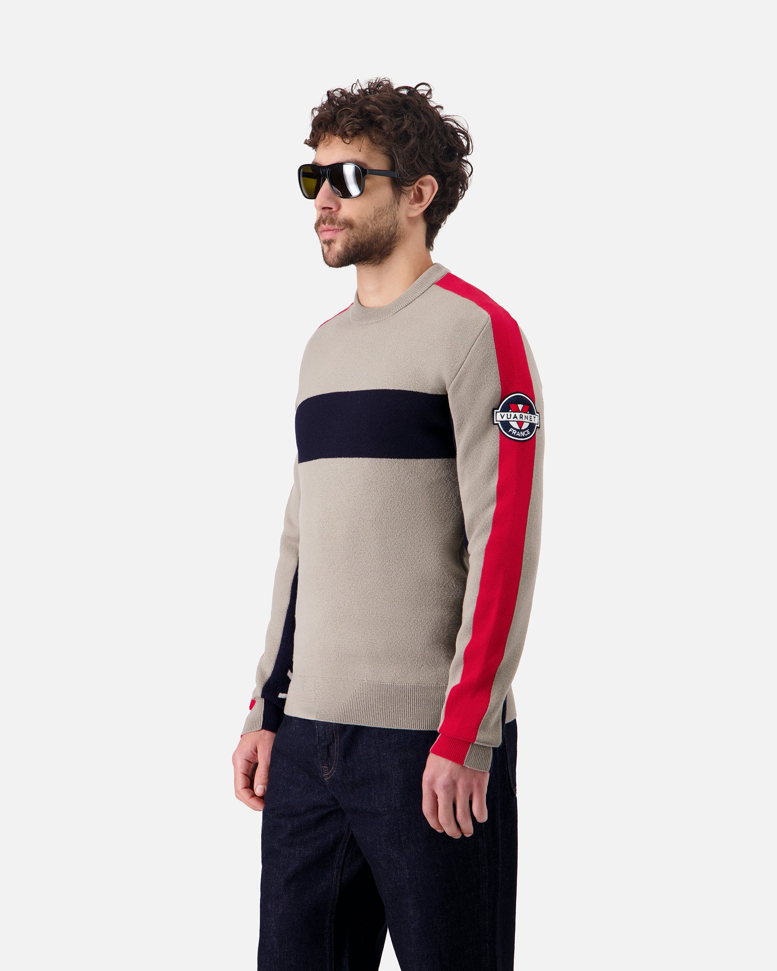 PULL RACING HOMME BEIGE