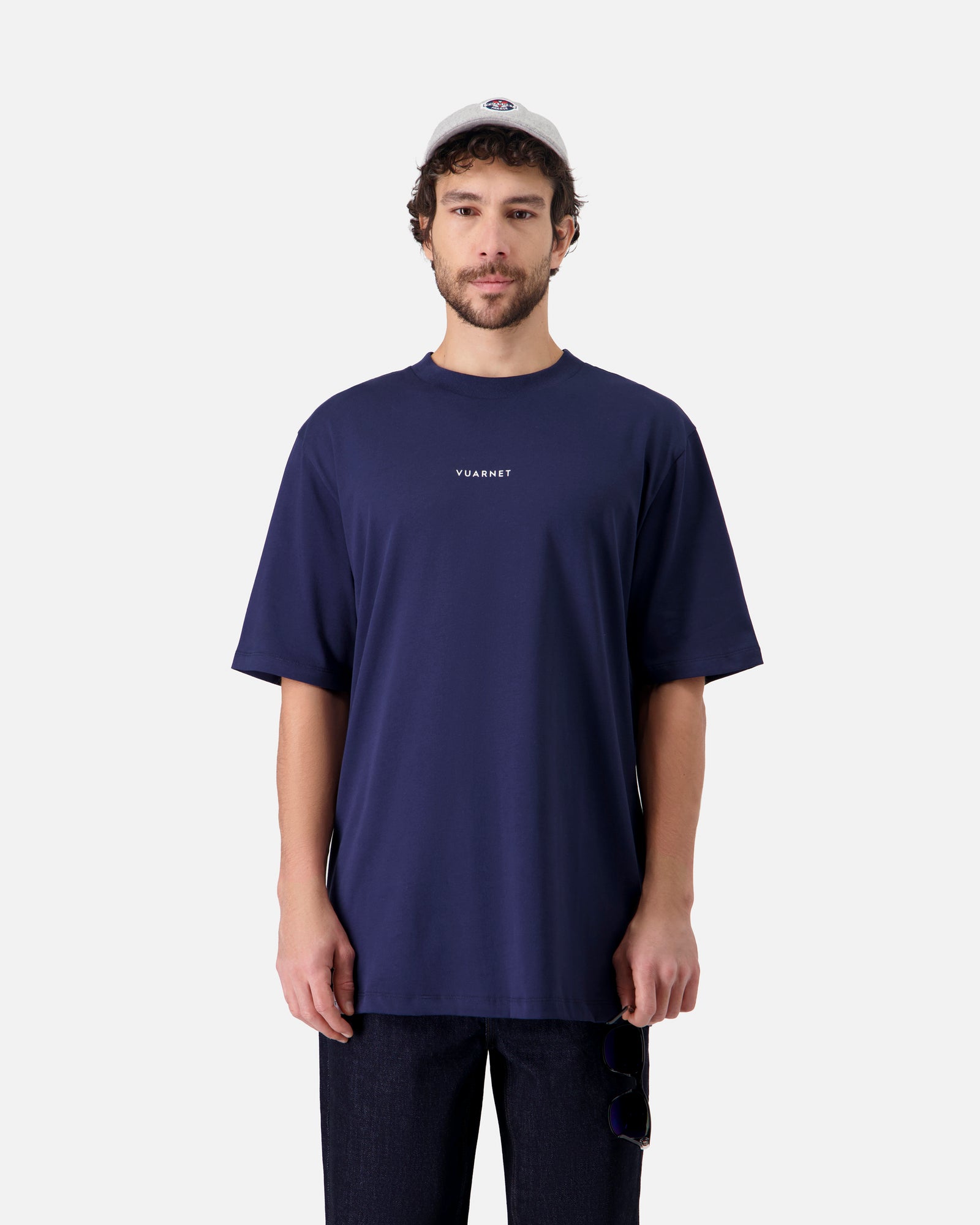 T-SHIRT OVERSIZED HOMME SKIEUR MARINE