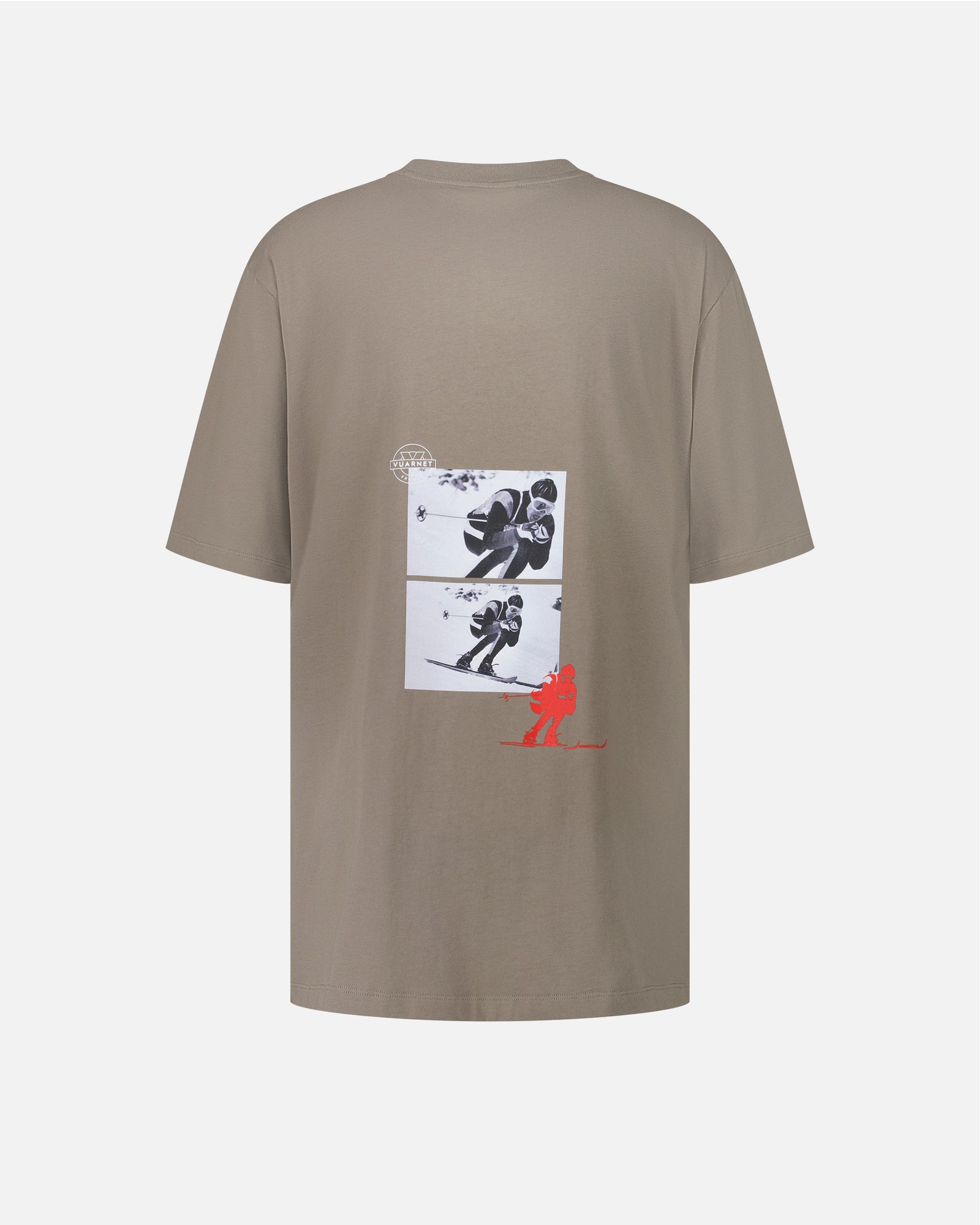 MEN'S OVERSIZED GREEN SKIER T-SHIRT