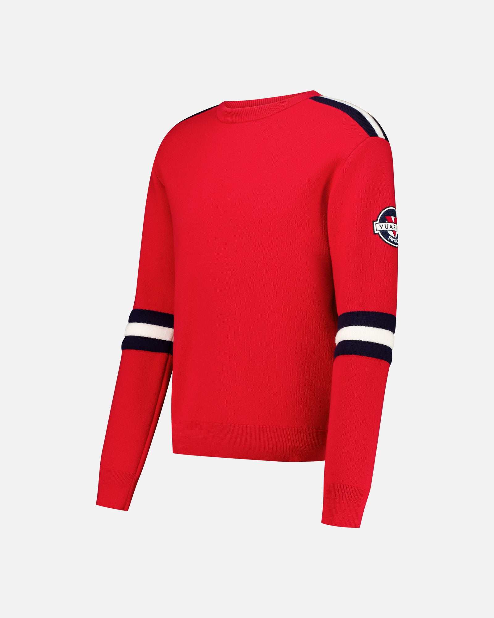 RED MEN'S PADDED MERINOS PULLOVER