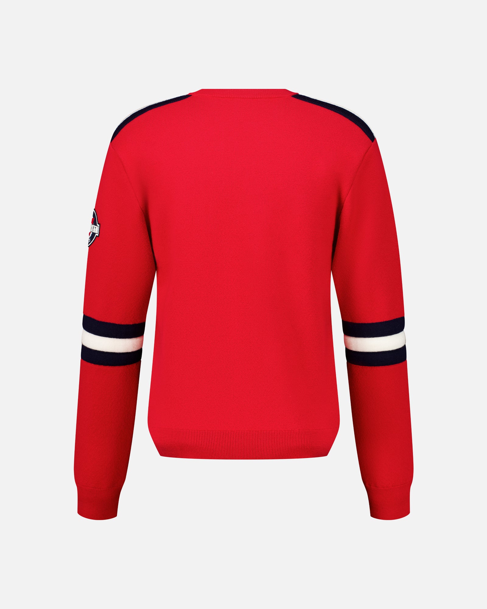 RED MEN'S PADDED MERINOS PULLOVER