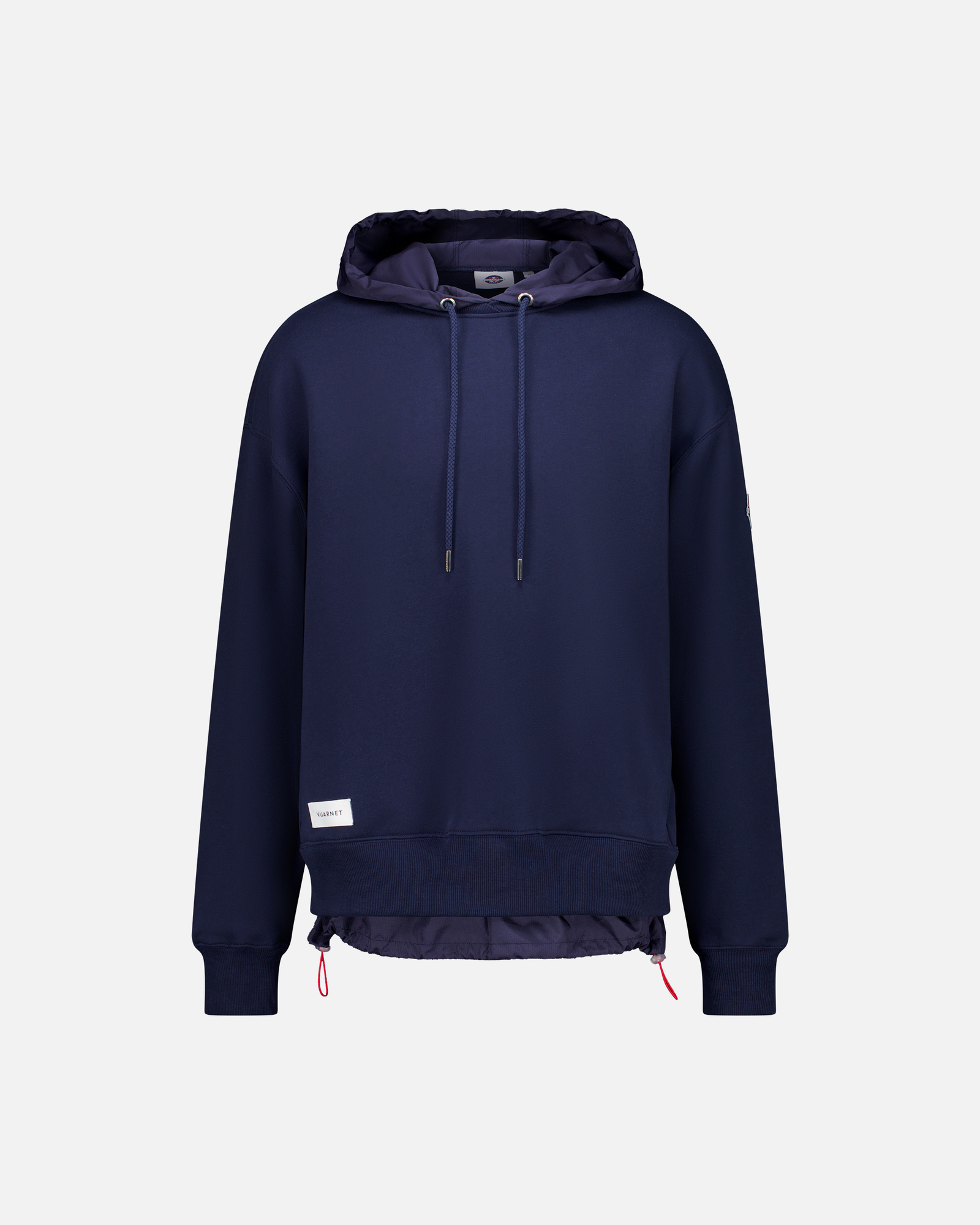 MEN'S NAVY NYLON HOOD SWEATSHIRT