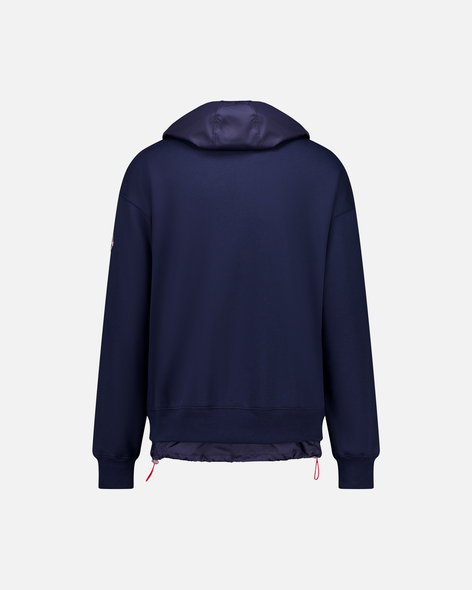 MEN'S NAVY NYLON HOOD SWEATSHIRT