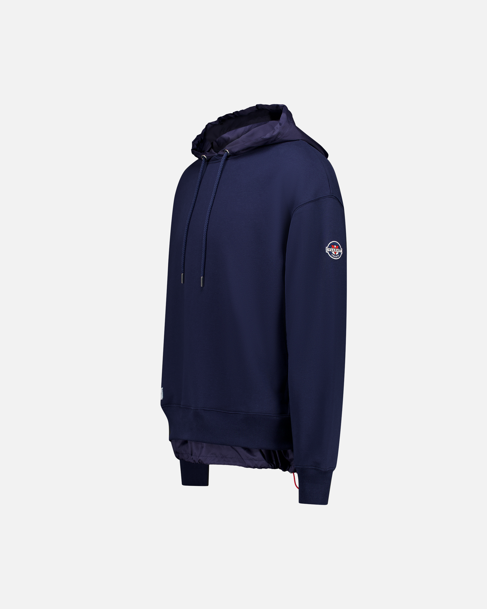 MEN'S NAVY NYLON HOOD SWEATSHIRT