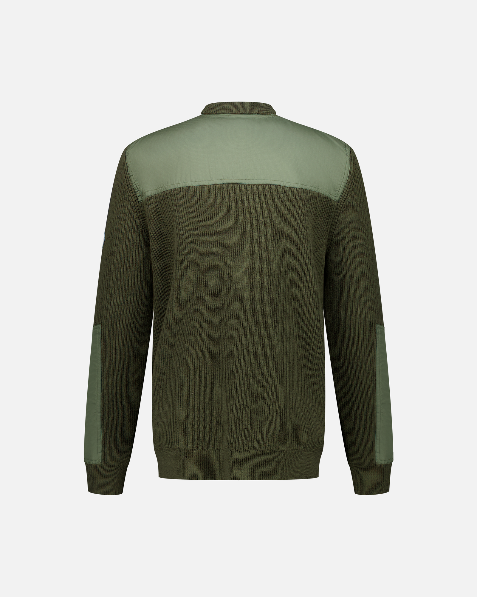 MEN'S GREEN NYLON PATCH JUMPER