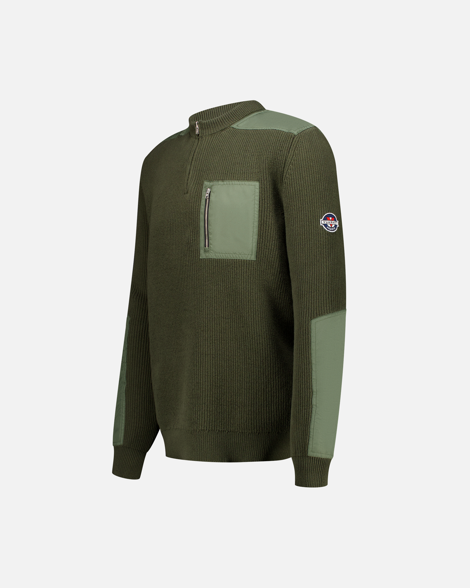 MEN'S GREEN NYLON PATCH JUMPER