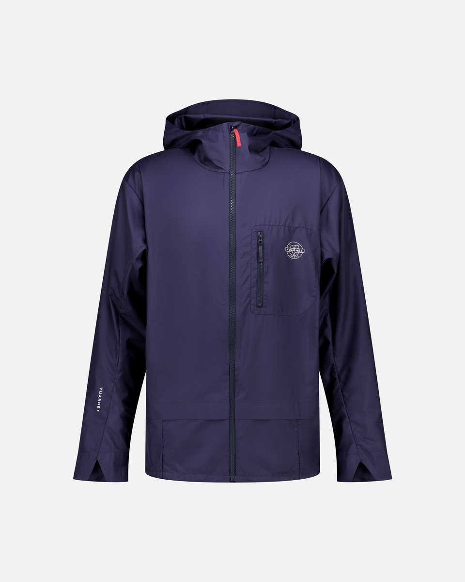 NAVY BLUE MEN'S RIPSTOP WINDBREAKER