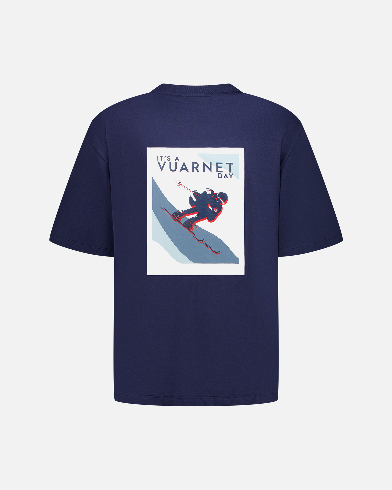 MEN'S BLUE T-SHIRT SKIER