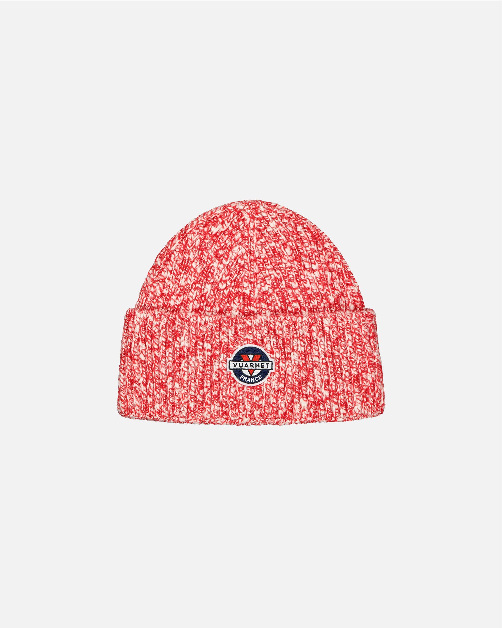 BEANIE TWO-TONE RED/WHITE UNISEX