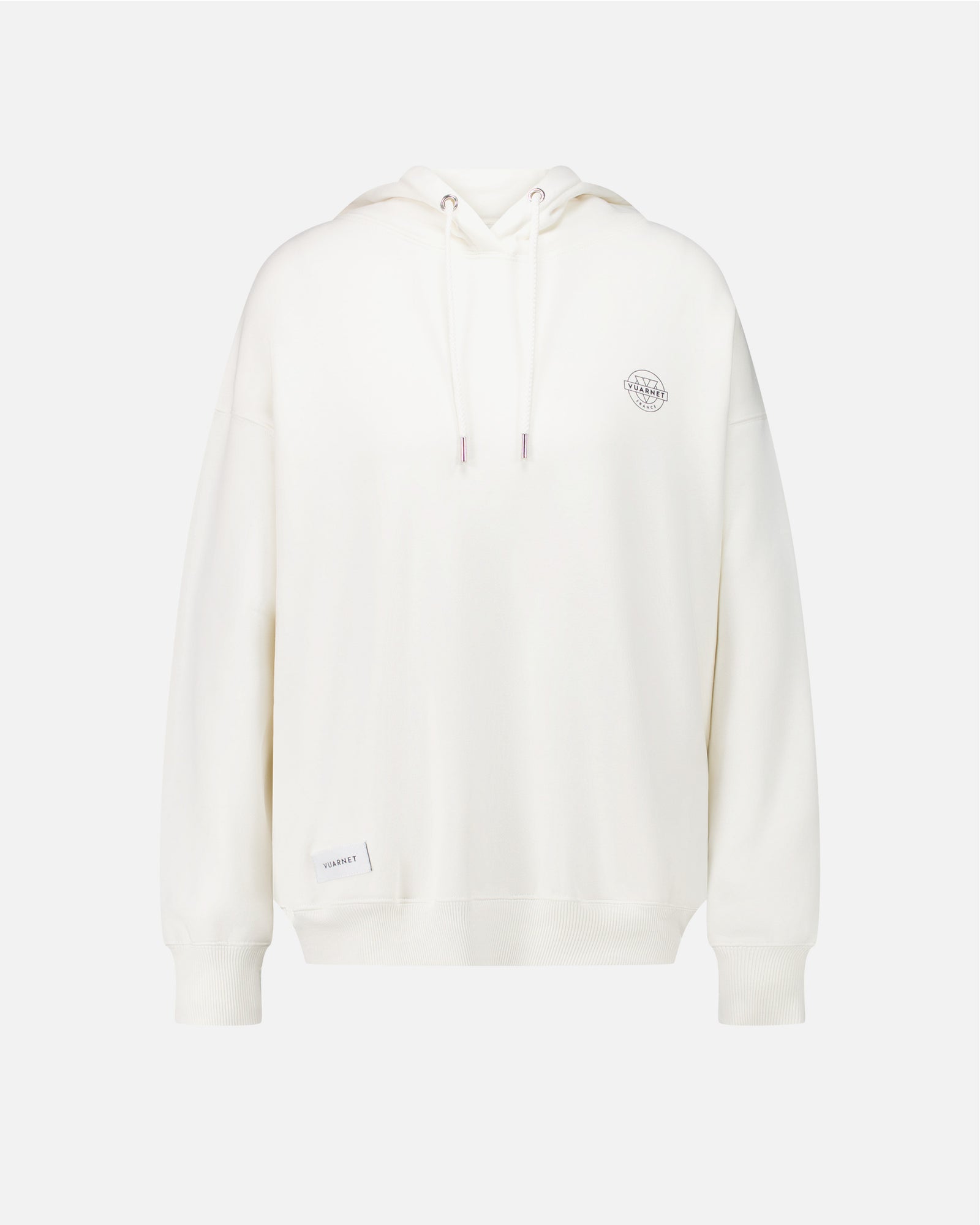 WHITE HOODIE WITH LOGO WOMEN