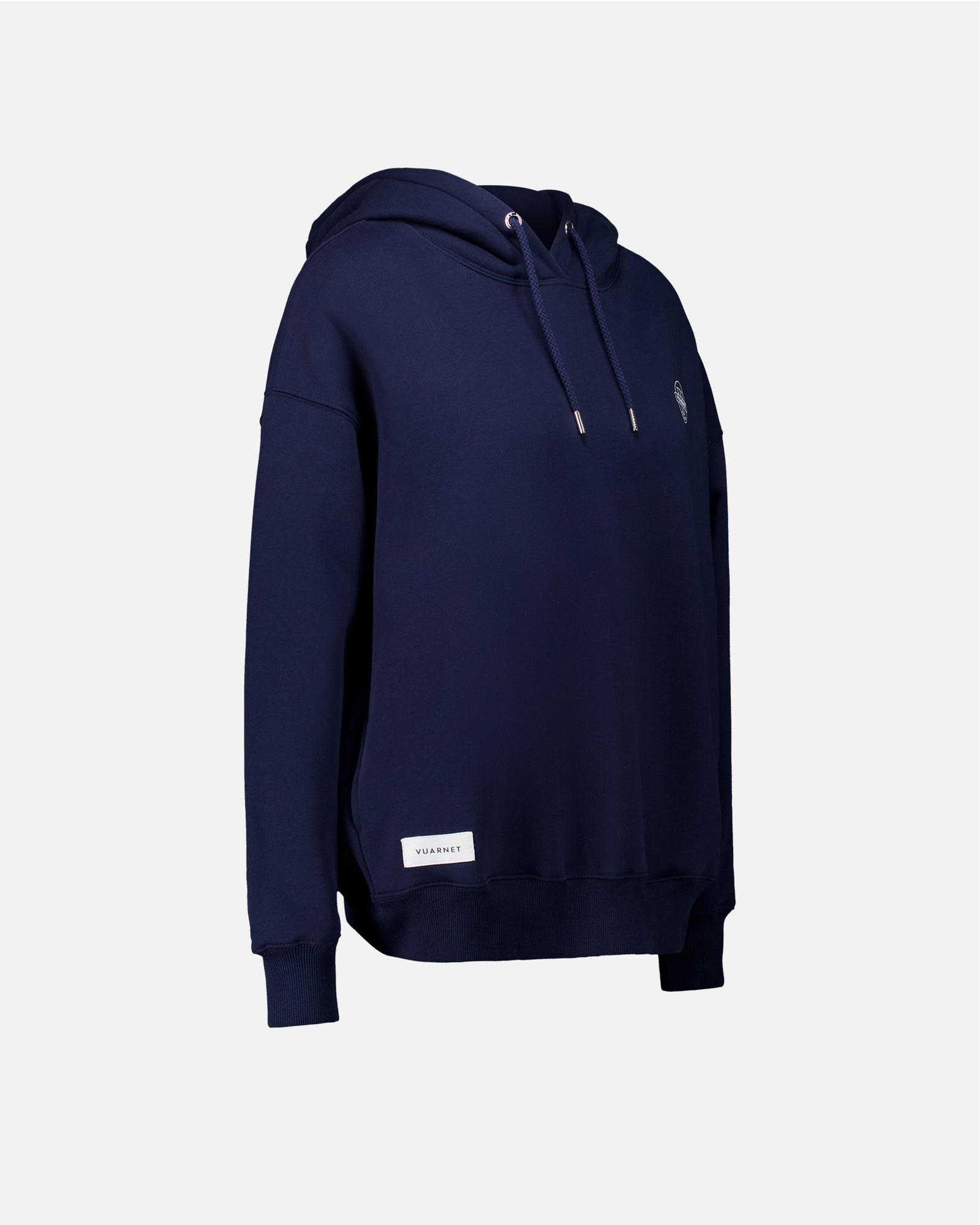 BLUE NAVY HOODIE WITH LOGO FOR WOMEN
