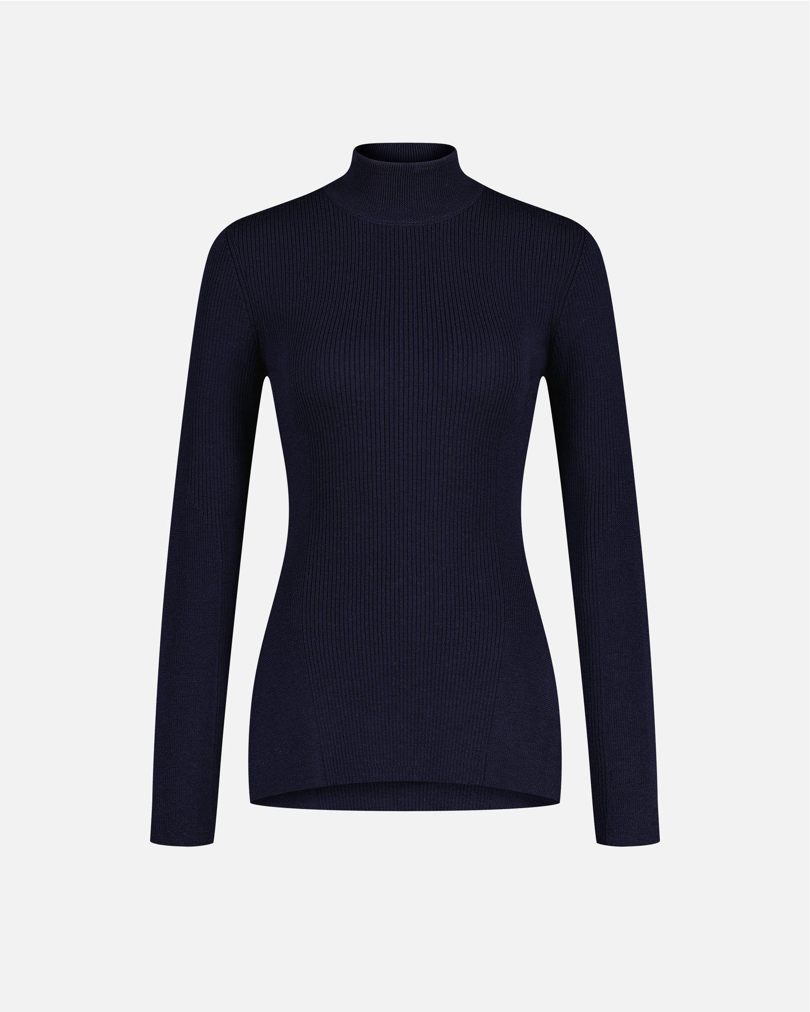WOMEN'S HIGH NECK SWEATER NAVY