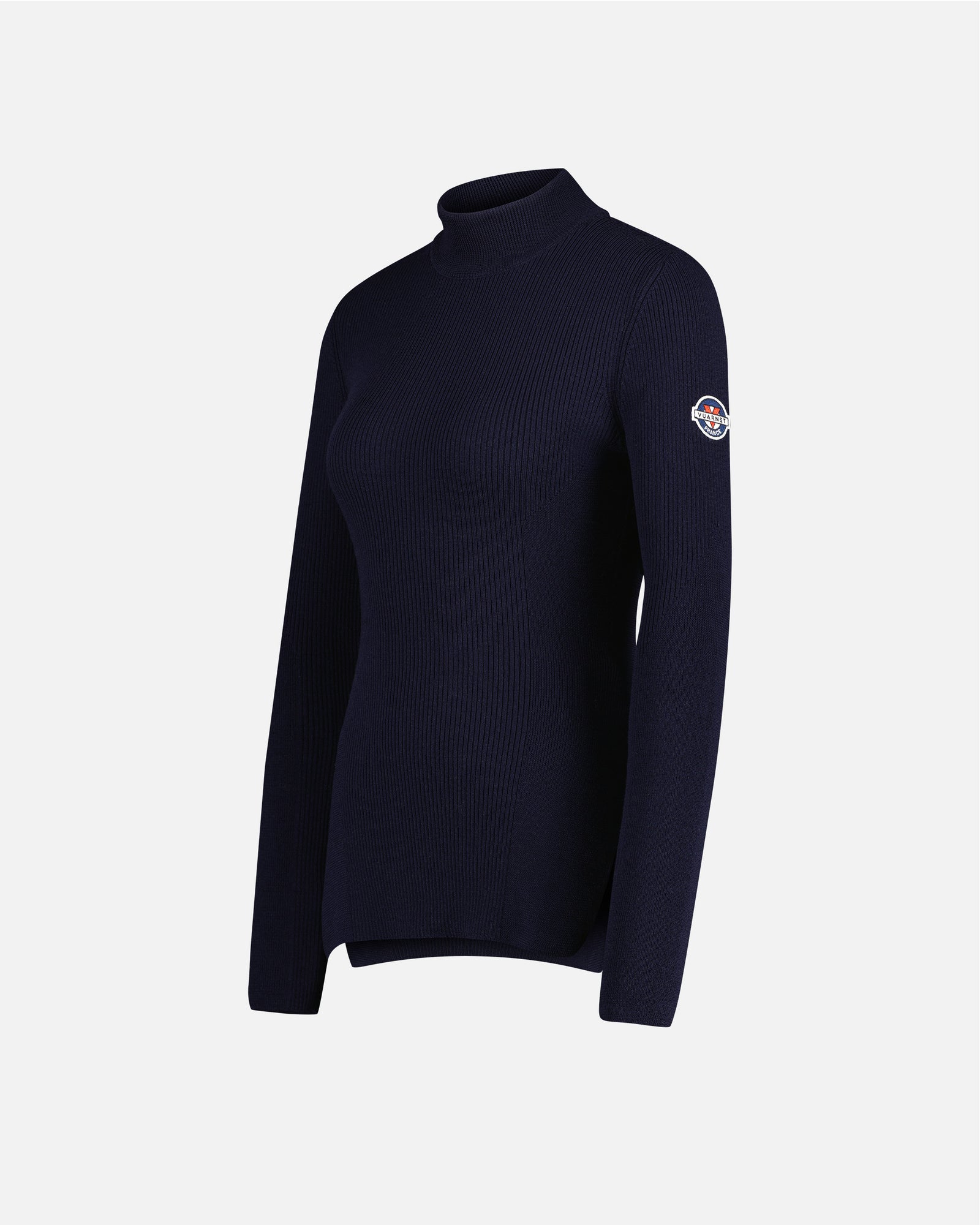 WOMEN'S HIGH NECK SWEATER NAVY