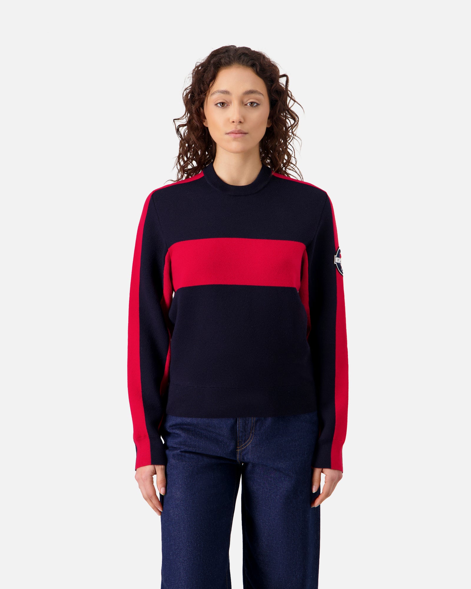 RACING WOMEN’S SWEATER NAVY/RED