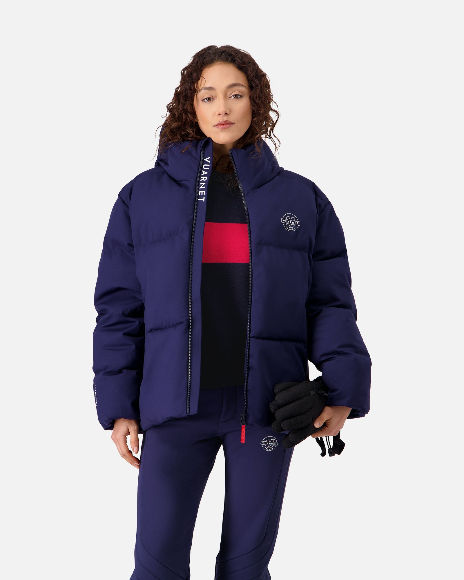NAVY BLUE WOMEN'S SOFTSHELL SKI PANTS