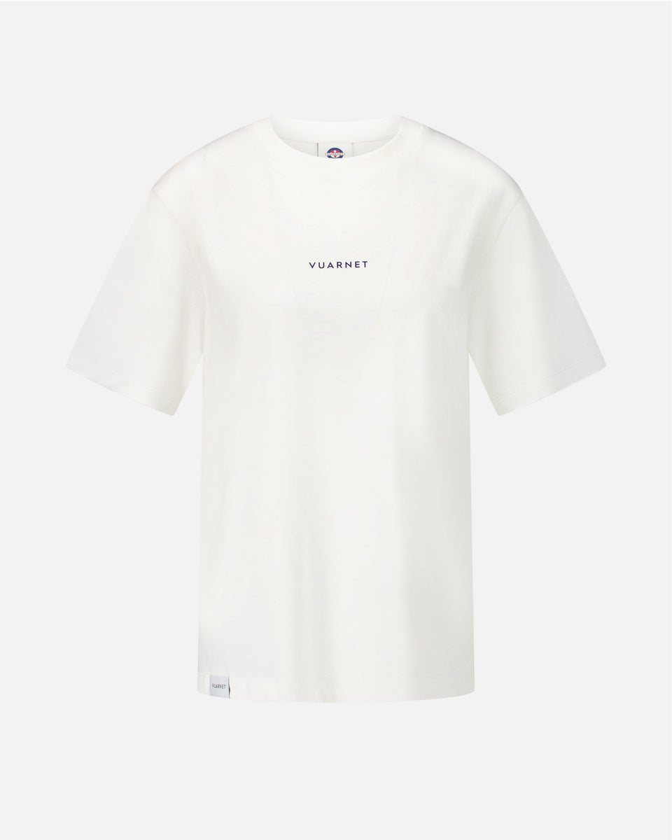 WHITE T-SHIRT WOMEN SKIER