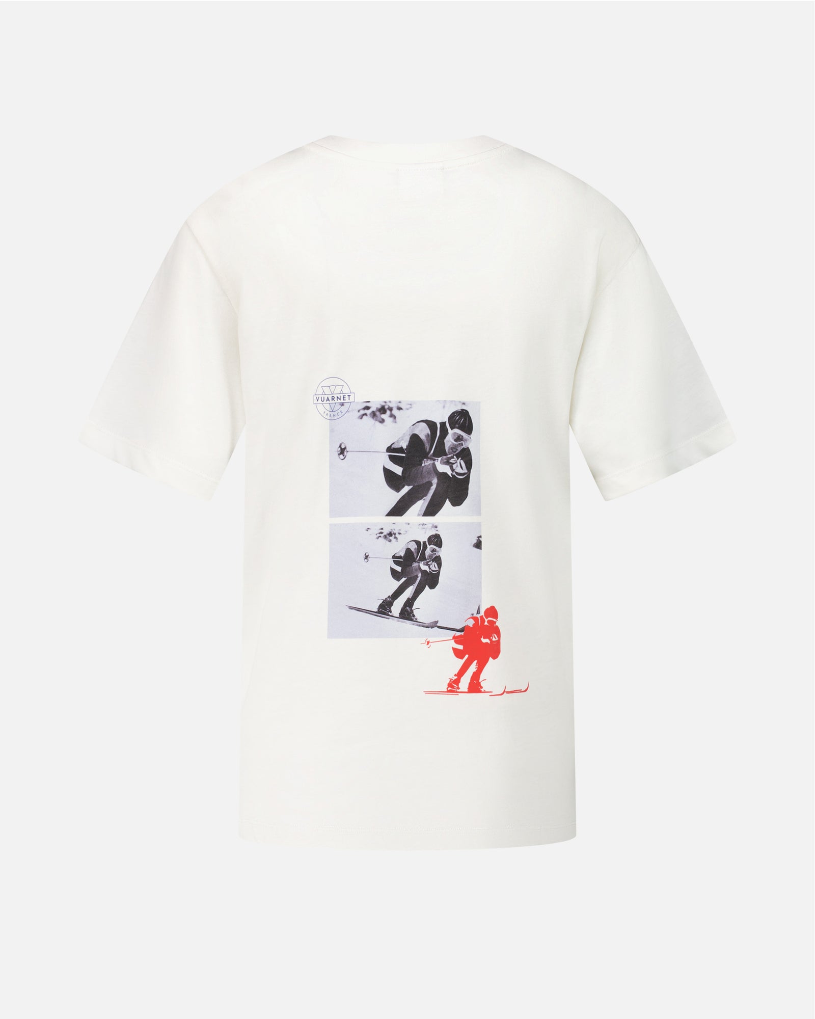 WHITE T-SHIRT WOMEN SKIER