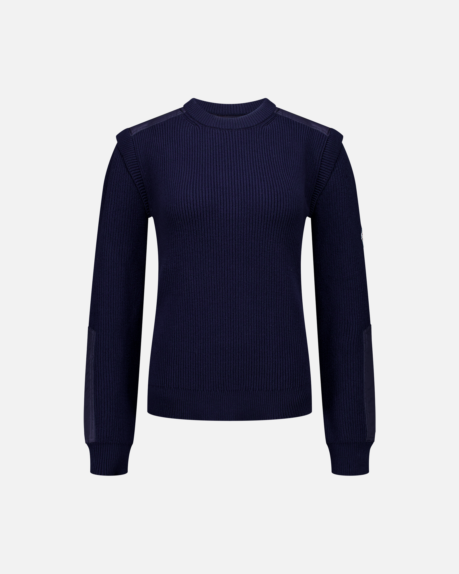 WOMEN'S NAVY NYLON PATCH JUMPER