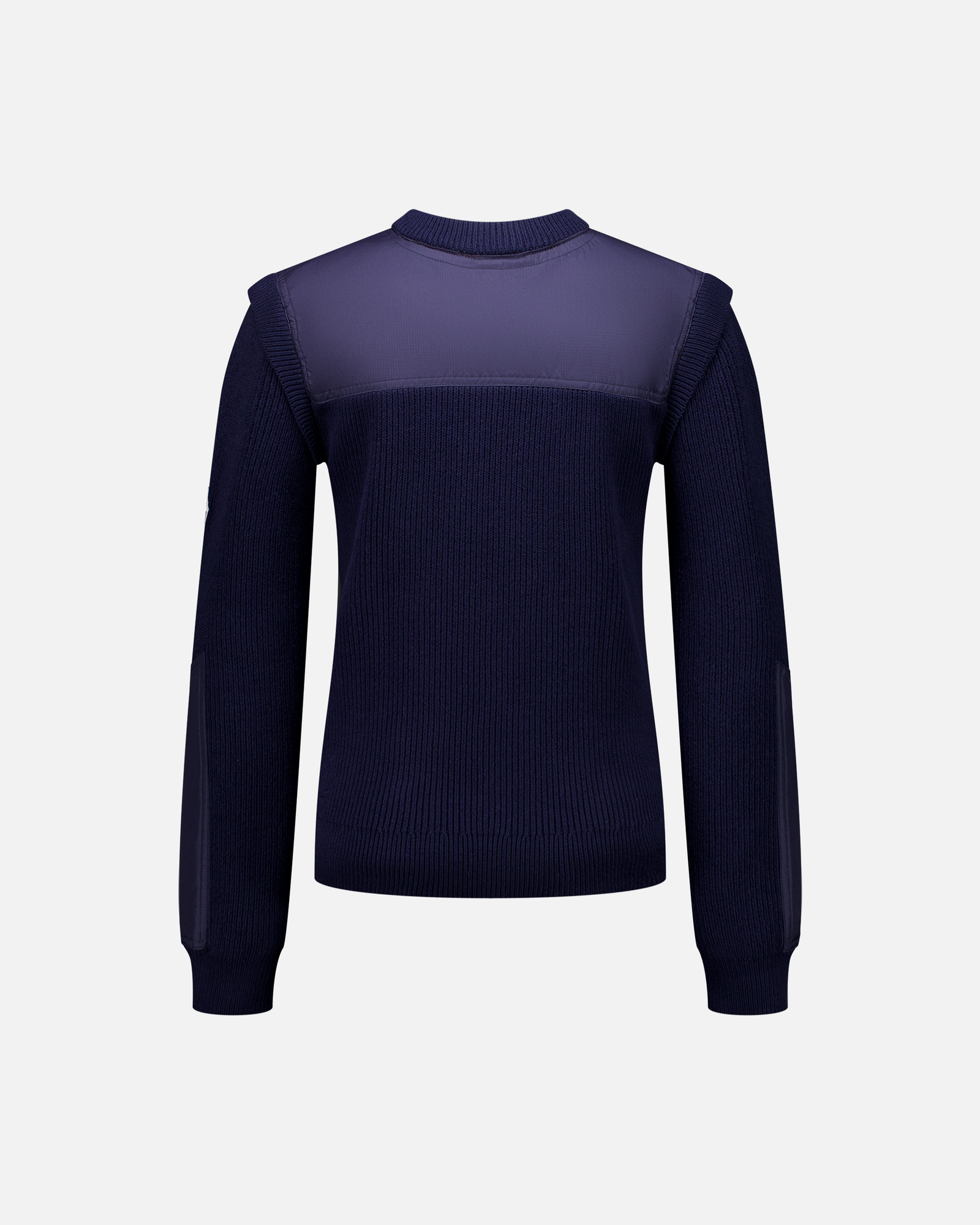 WOMEN'S NAVY NYLON PATCH JUMPER