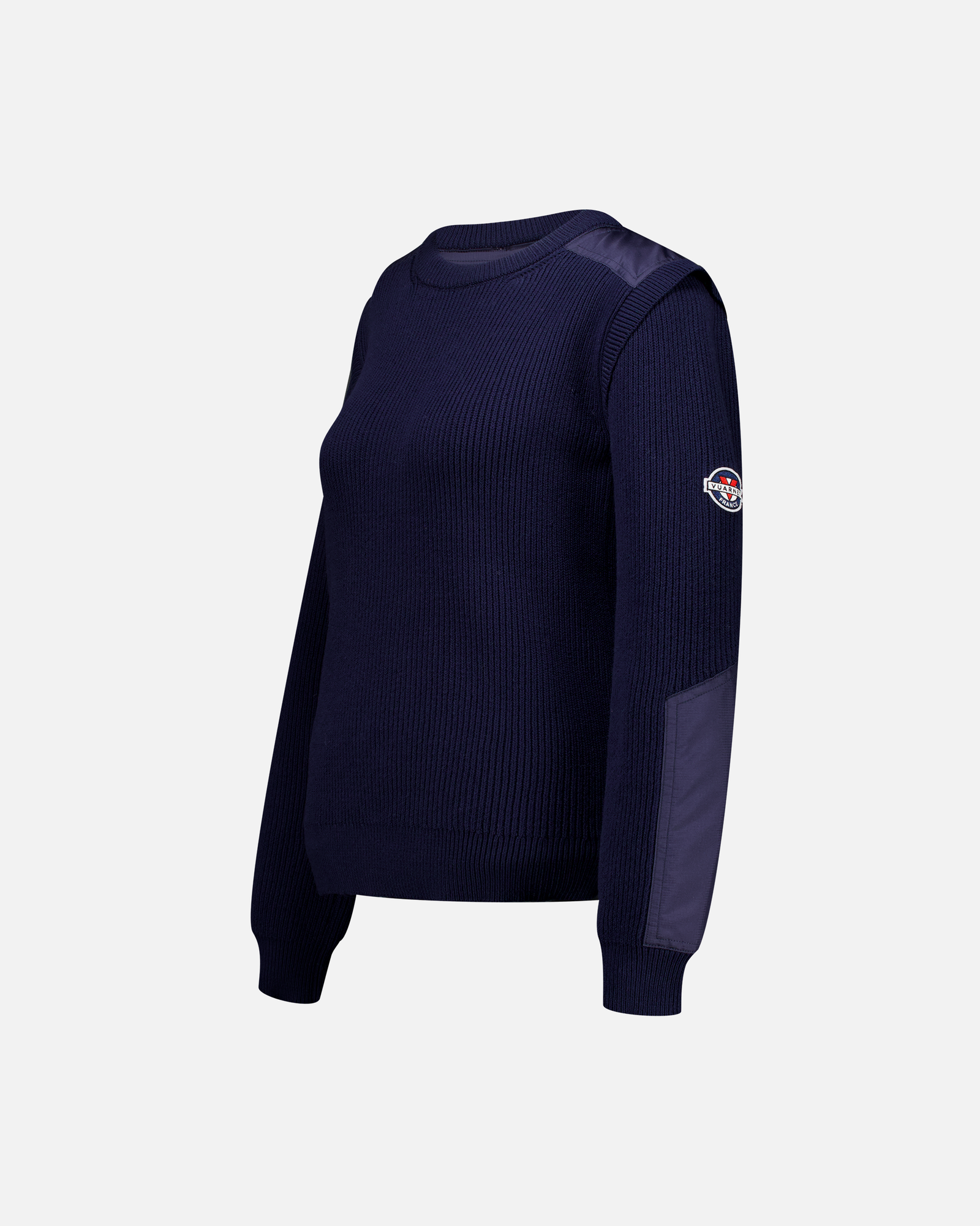 WOMEN'S NAVY NYLON PATCH JUMPER