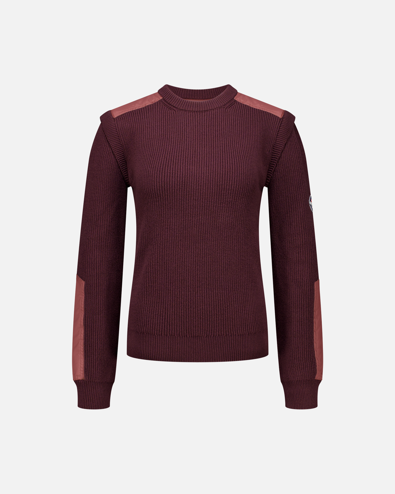 WOMEN'S PURPLE NYLON PATCH JUMPER