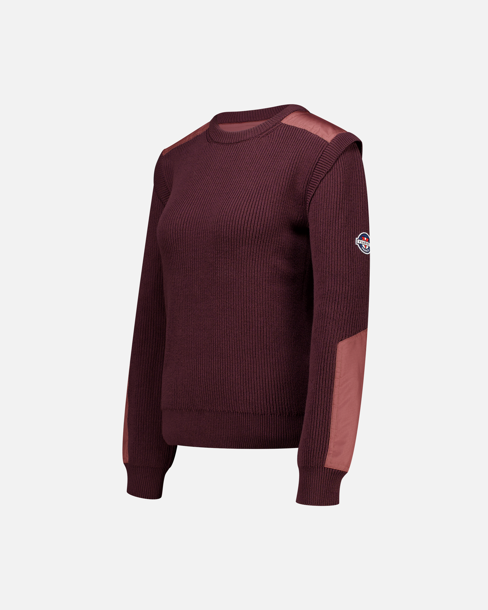 WOMEN'S PURPLE NYLON PATCH JUMPER