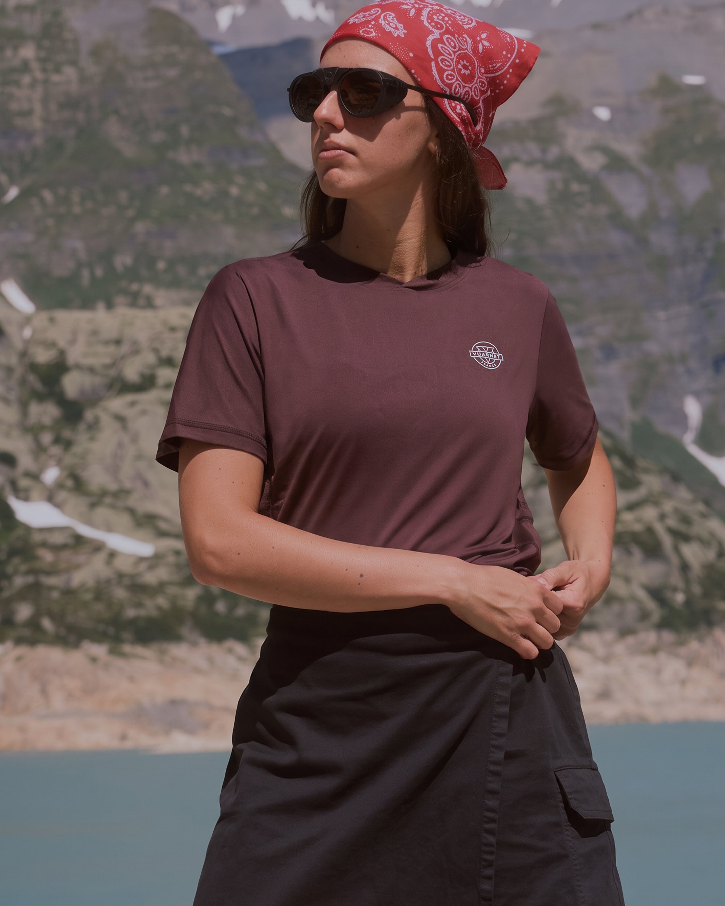 WOMEN'S PURPLE TECHNICAL T-SHIRT