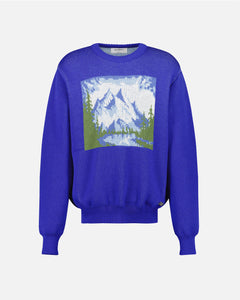⁣⁢LANDSCHAFTS-PULLOVER AUS MERINOWOLLE⁤⁣