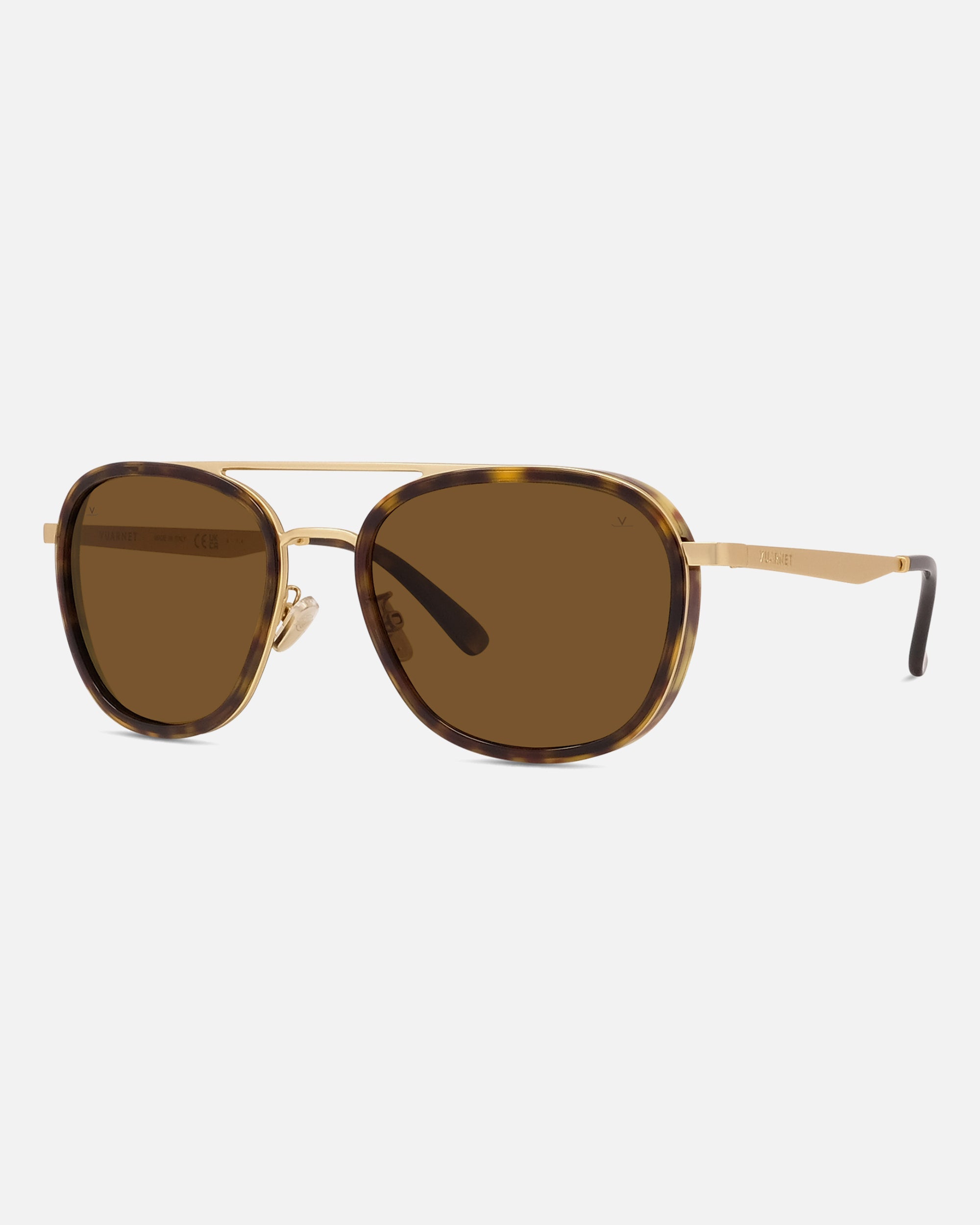 亀さんオルゴナイト【ガーネット】 Vuarnet EDGE 04 Matte Gold et Tortoise - Lifestyle Sunglasses