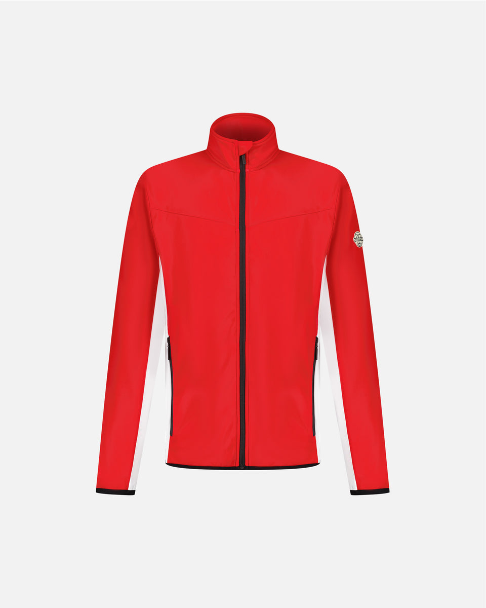 RED FLEECE JACKET MEN URIAL