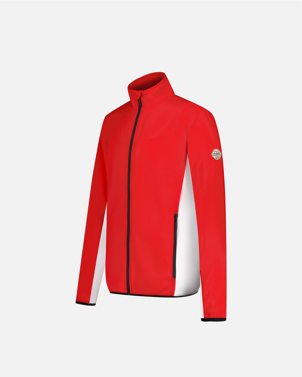 RED FLEECE JACKET MEN URIAL