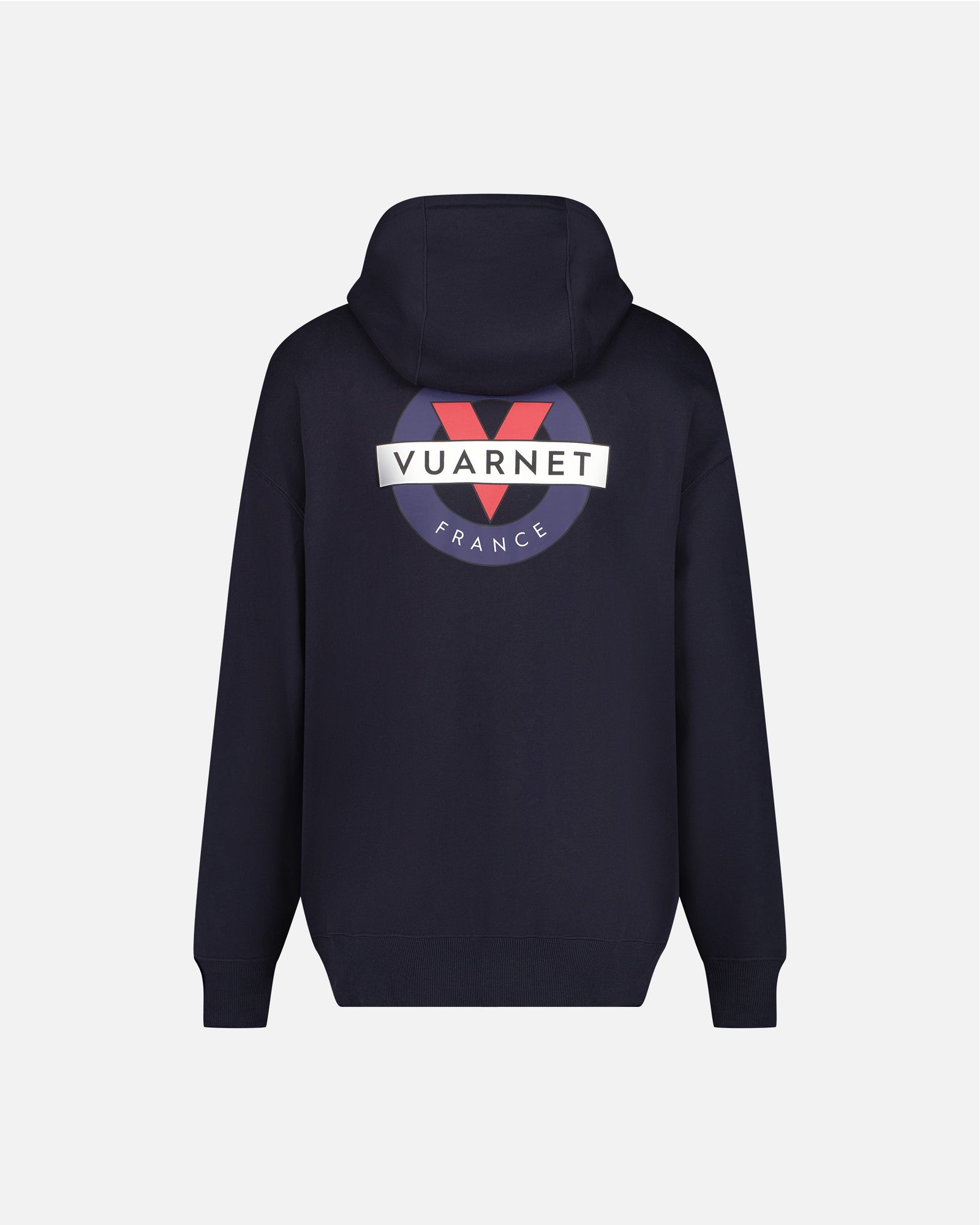 BLUE NAVY HOODIE WITH LOGO FOR MEN