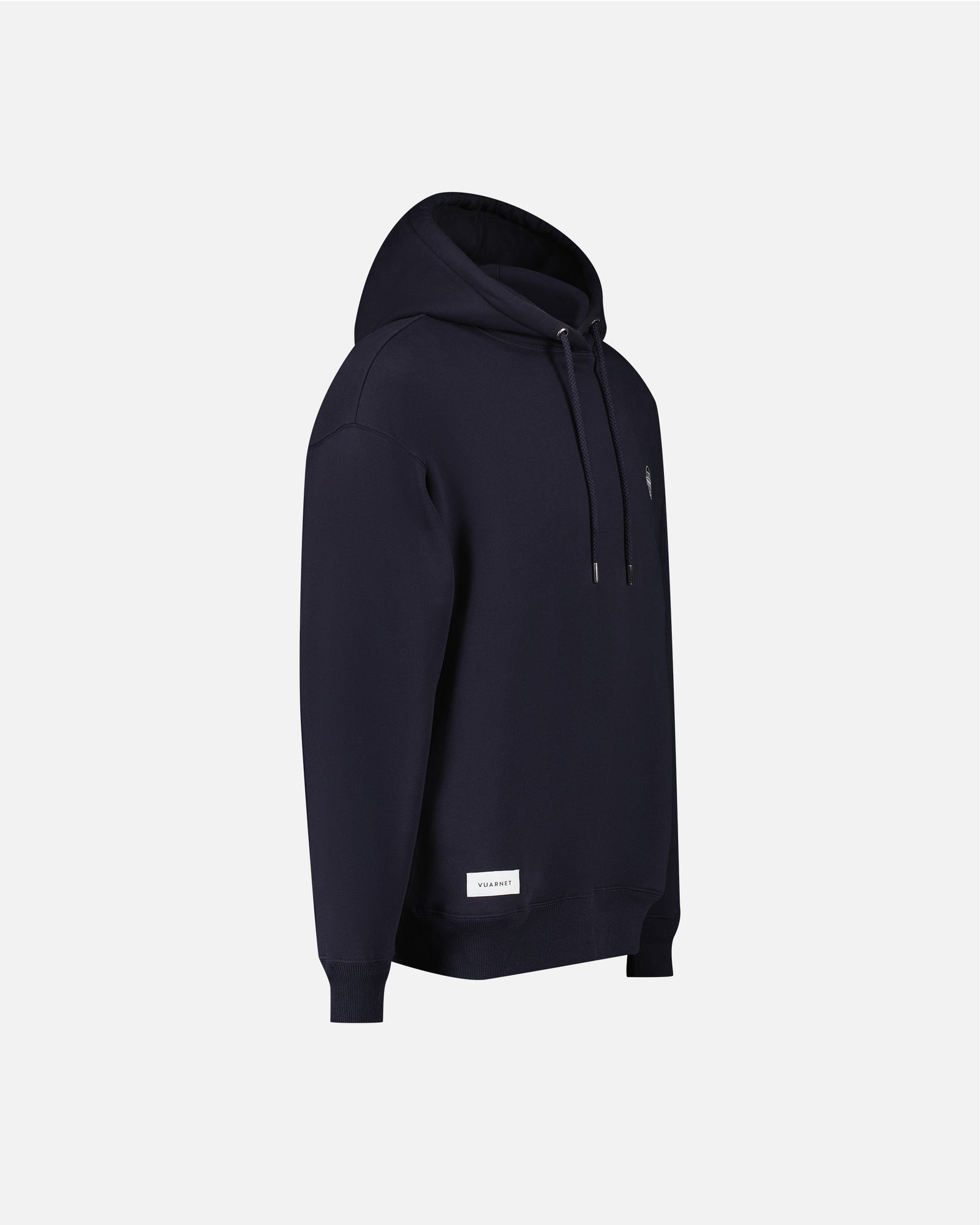 BLUE NAVY HOODIE WITH LOGO FOR MEN