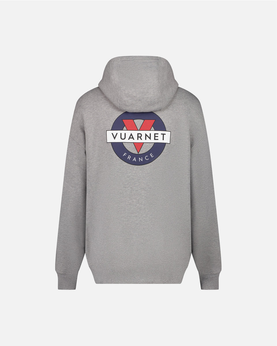 Grey Hoodie with logo for men