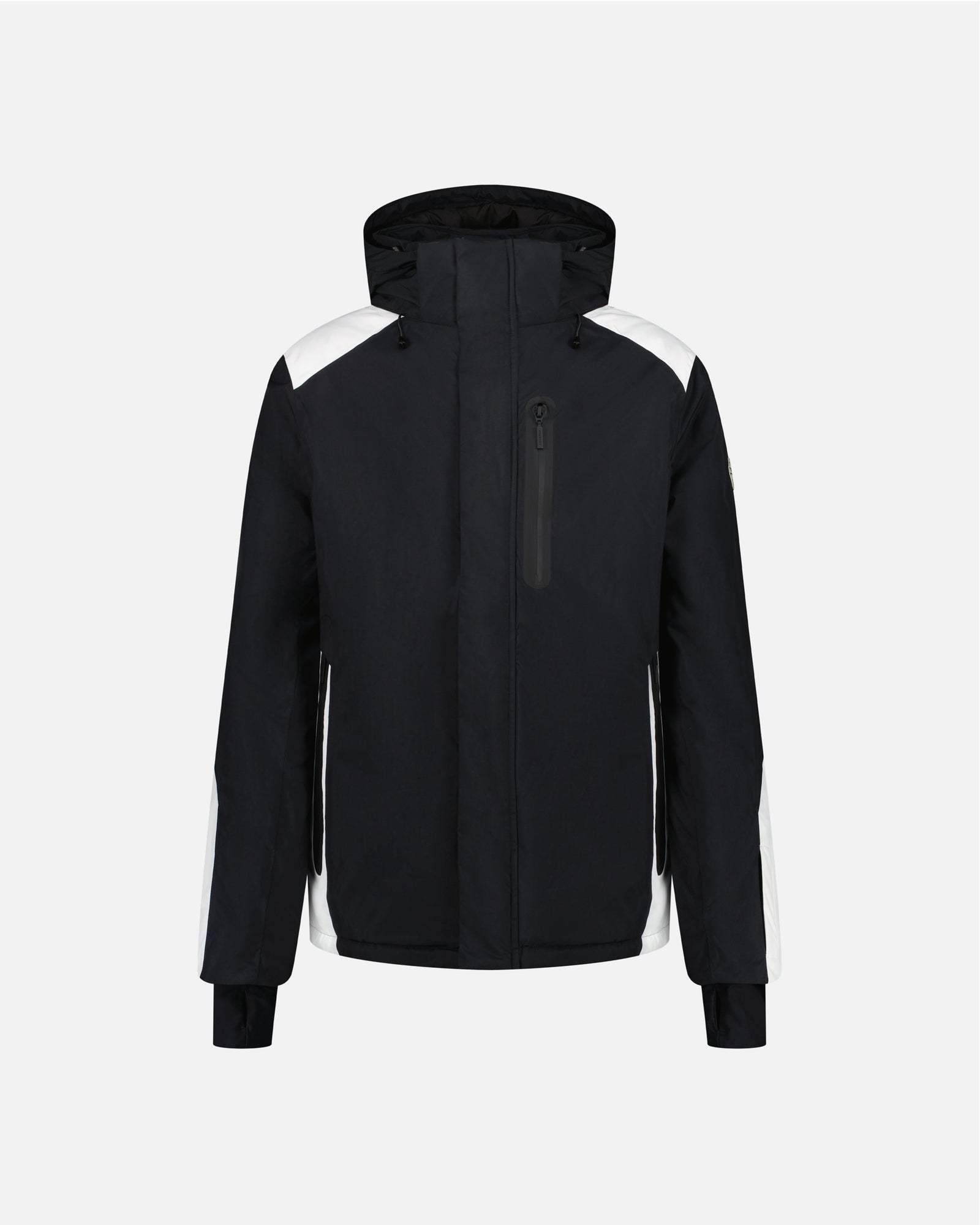 BLACK/WHITE SKI JACKET MEN UBAC
