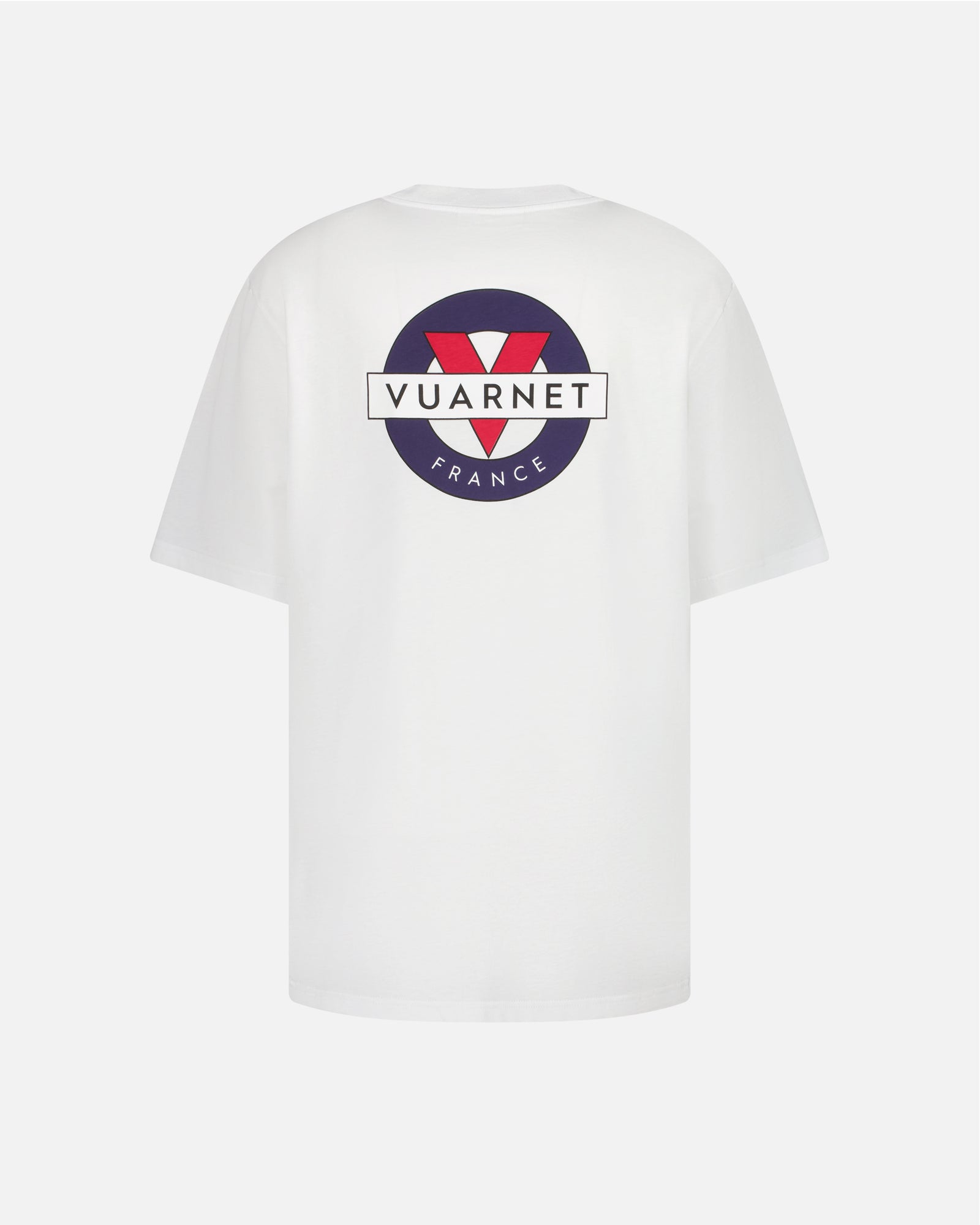 WHITE T-SHIRT MEN STAMP LOGO