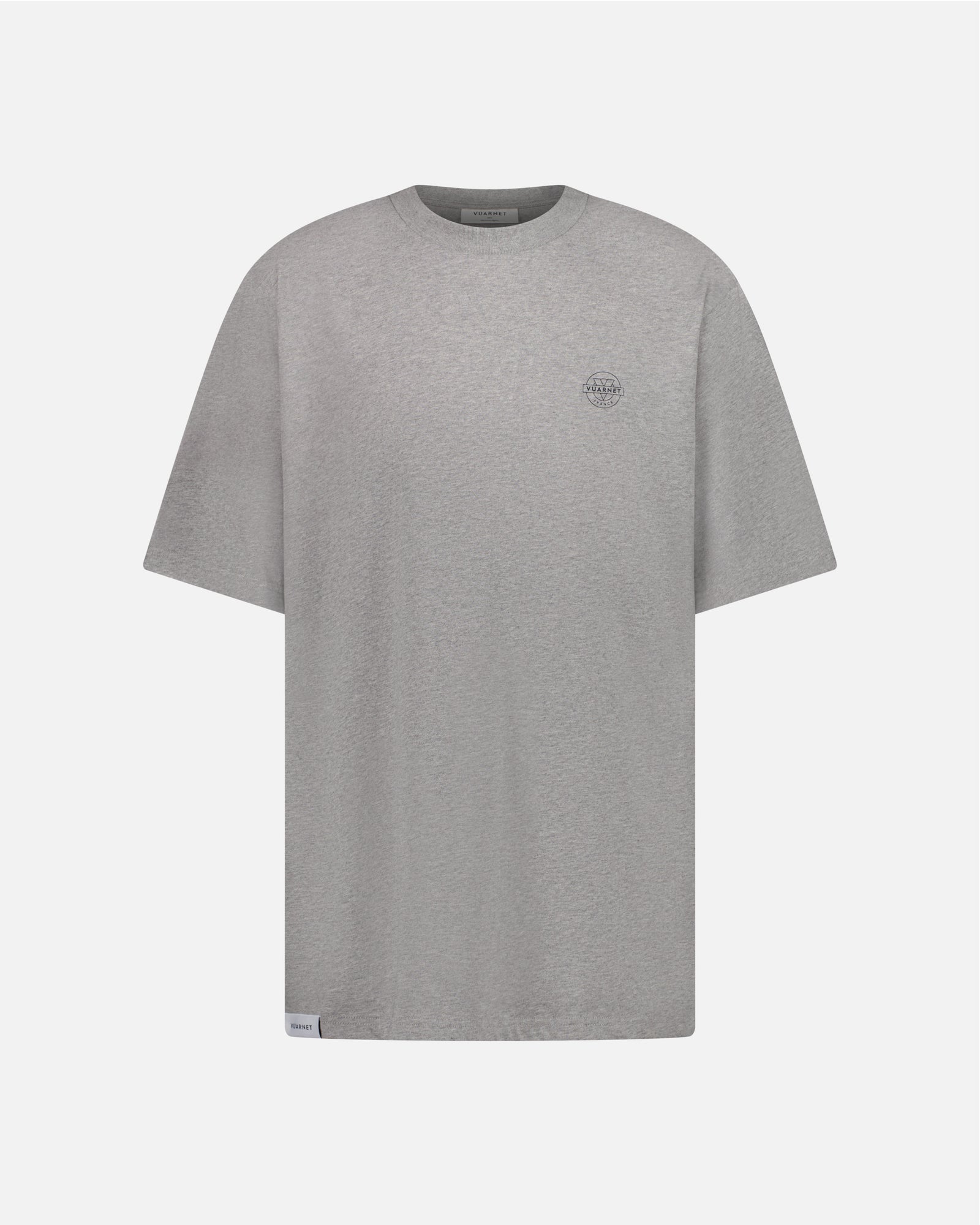 GREY T-SHIRT MEN STAMP LOGO