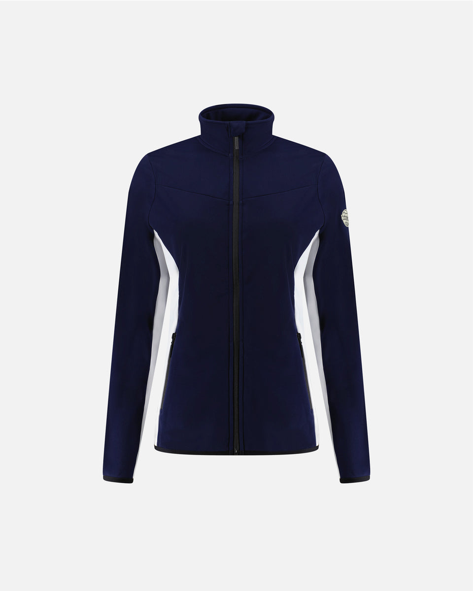 NAVY FLEECE JACKET WOMEN HUSKY